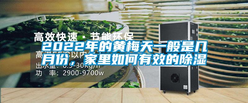 2022年的黃梅天一般是幾月份，家里如何有效的除濕