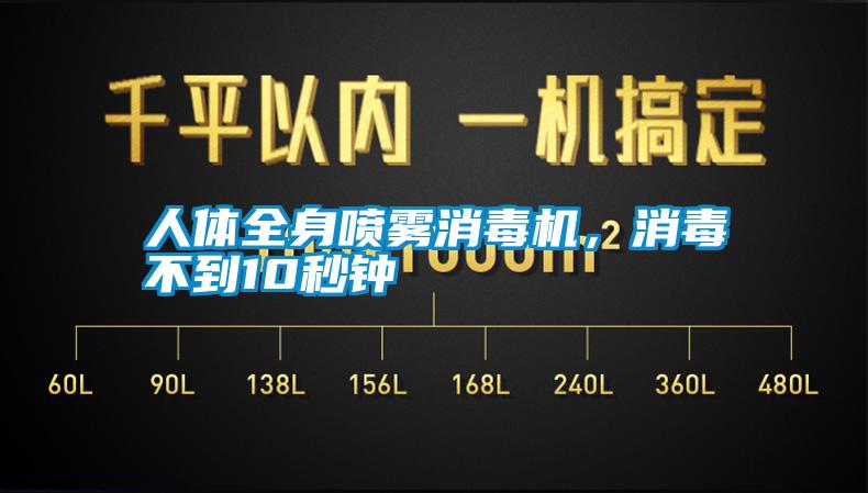 人體全身噴霧消毒機，消毒不到10秒鐘