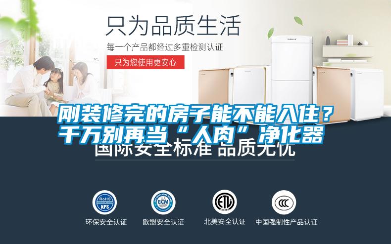 剛裝修完的房子能不能入??？千萬別再當“人肉”凈化器
