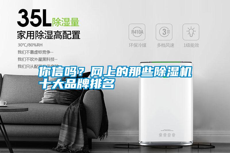 你信嗎？網上的那些除濕機十大品牌排名