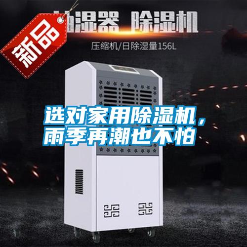選對家用除濕機，雨季再潮也不怕