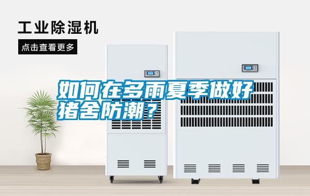 如何在多雨夏季做好豬舍防潮？