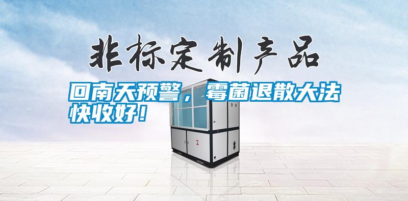 回南天預警，霉菌退散大法快收好！