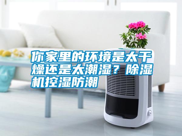 你家里的環境是太干燥還是太潮濕？除濕機控濕防潮