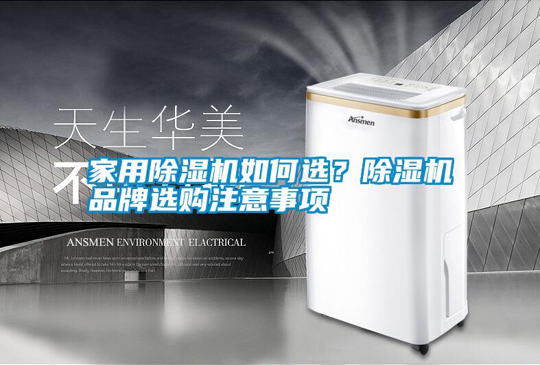 家用除濕機如何選？除濕機品牌選購注意事項