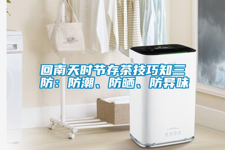 回南天時節存茶技巧知三防：防潮、防曬、防異味