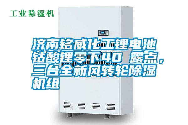 濟南銘威化工鋰電池鈷酸鋰零下40℃露點，三臺全新風轉輪除濕機組