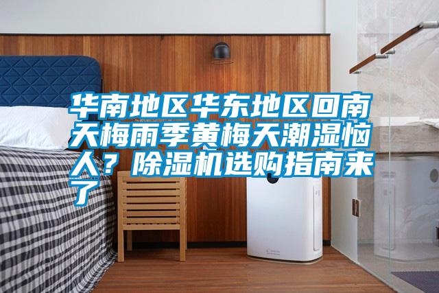 華南地區華東地區回南天梅雨季黃梅天潮濕惱人？除濕機選購指南來了