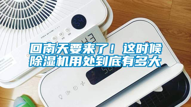 回南天要來了！這時候除濕機用處到底有多大