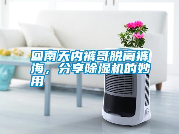 回南天內褲哥脫離褲海，分享除濕機的妙用