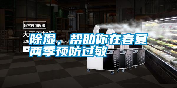 除濕，幫助你在春夏兩季預防過敏
