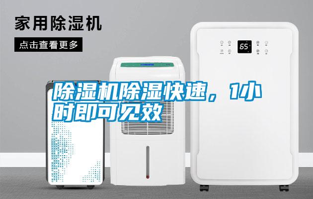 除濕機除濕快速，1小時即可見效