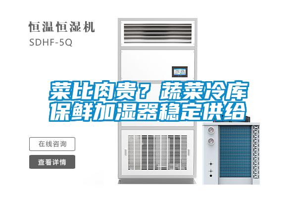 菜比肉貴？蔬菜冷庫保鮮加濕器穩定供給