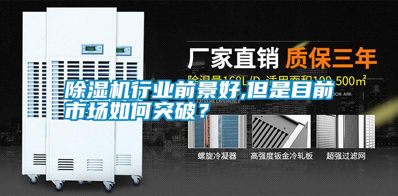 除濕機行業前景好,但是目前市場如何突破？