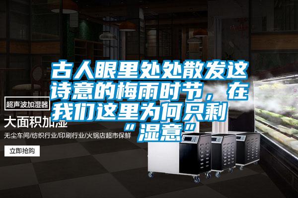 古人眼里處處散發這詩意的梅雨時節，在我們這里為何只?！皾褚狻?/></p>
                              <p style=