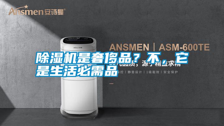 除濕機是奢侈品？不，它是生活必需品