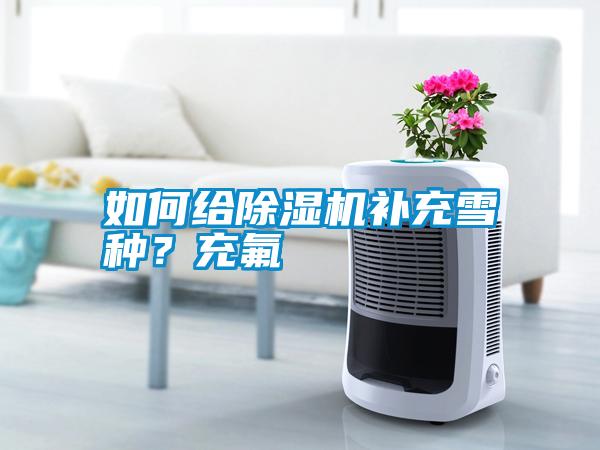 如何給除濕機補充雪種？充氟