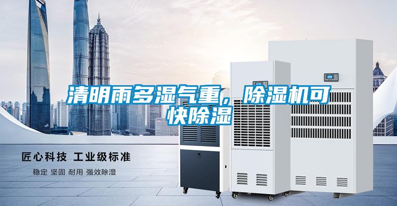 清明雨多濕氣重，除濕機可快除濕