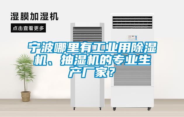 寧波哪里有工業用除濕機、抽濕機的專業生產廠家？