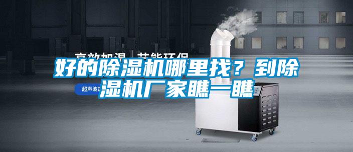 好的除濕機哪里找？到除濕機廠家瞧一瞧