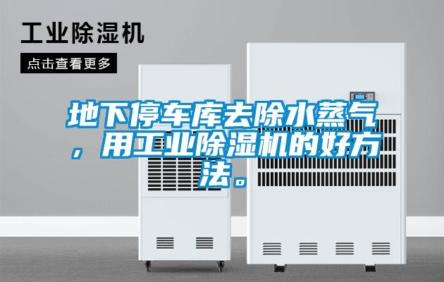 地下停車庫去除水蒸氣，用工業除濕機的好方法。