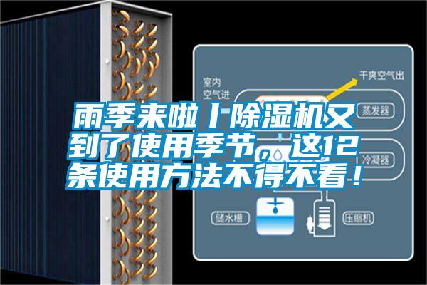 雨季來啦丨除濕機又到了使用季節，這12條使用方法不得不看！