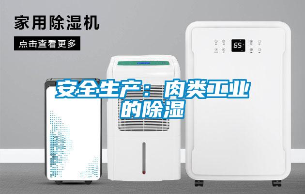 安全生產：肉類工業的除濕