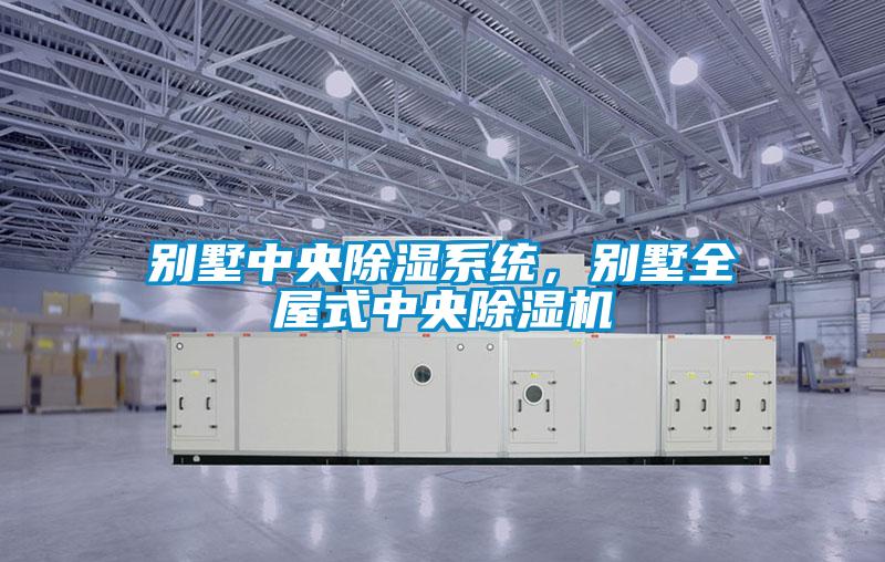 別墅中央除濕系統，別墅全屋式中央除濕機