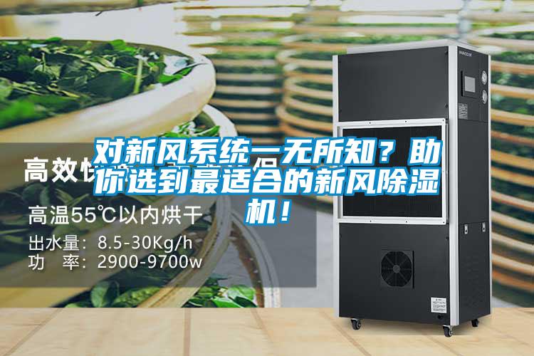 對新風系統一無所知？助你選到最適合的新風除濕機！