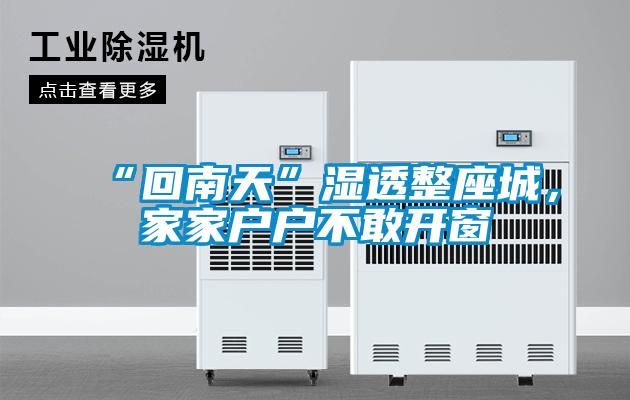 “回南天”濕透整座城，家家戶戶不敢開窗
