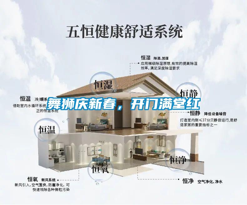 舞獅慶新春，開門滿堂紅