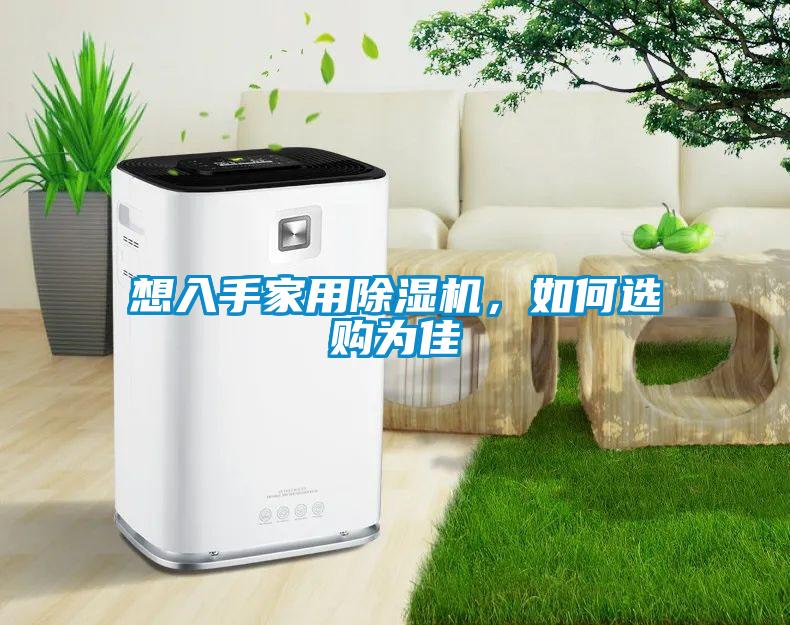 想入手家用除濕機，如何選購為佳