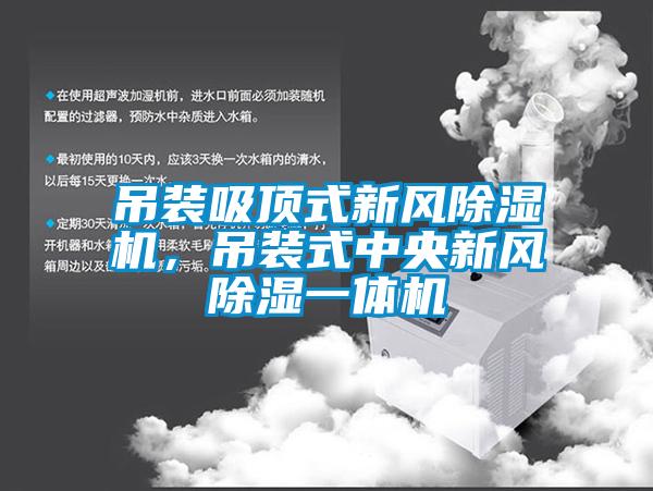 吊裝吸頂式新風除濕機，吊裝式中央新風除濕一體機