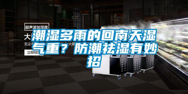 潮濕多雨的回南天濕氣重？防潮祛濕有妙招