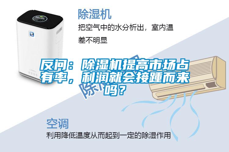 反問：除濕機提高市場占有率，利潤就會接踵而來嗎？