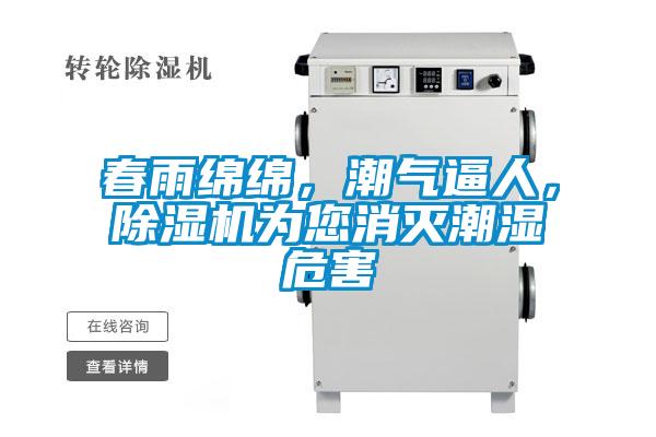 春雨綿綿，潮氣逼人，除濕機為您消滅潮濕危害
