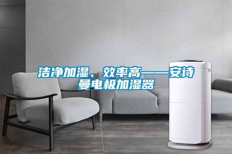 潔凈加濕、效率高——安詩曼電極加濕器
