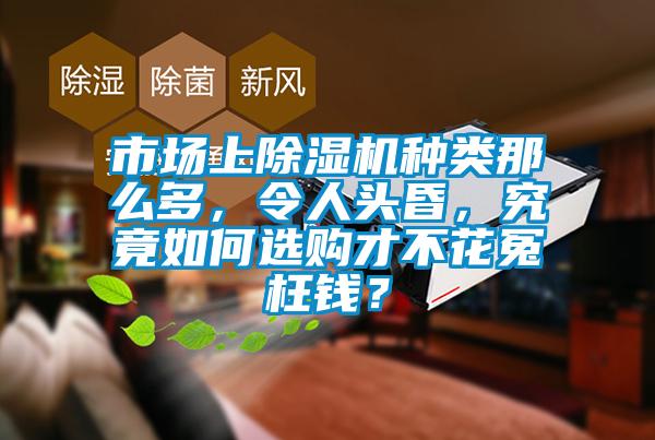 市場上除濕機種類那么多，令人頭昏，究竟如何選購才不花冤枉錢？