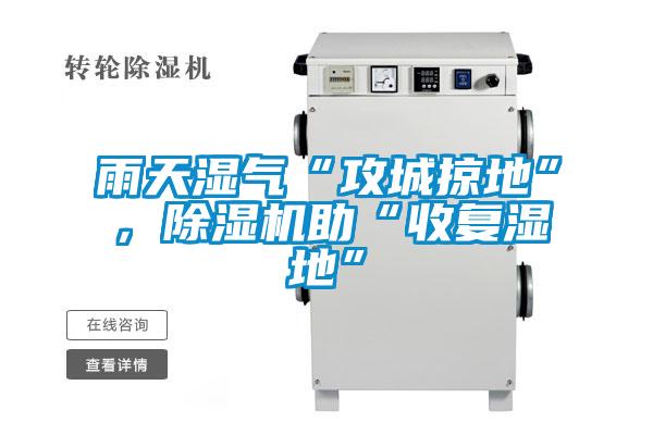 雨天濕氣“攻城掠地”，除濕機助“收復濕地”