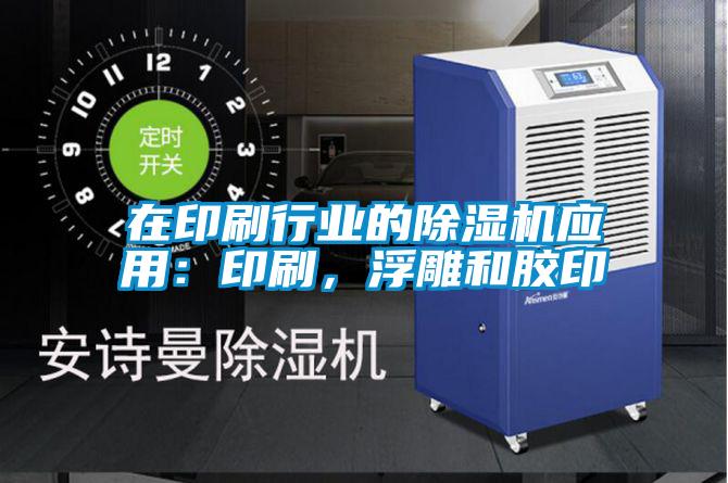 在印刷行業的除濕機應用：印刷，浮雕和膠印