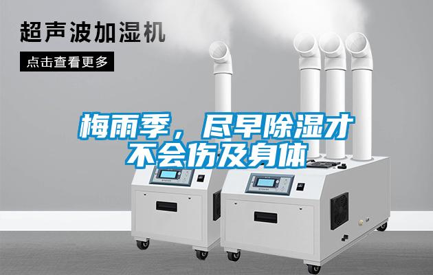 梅雨季，盡早除濕才不會傷及身體