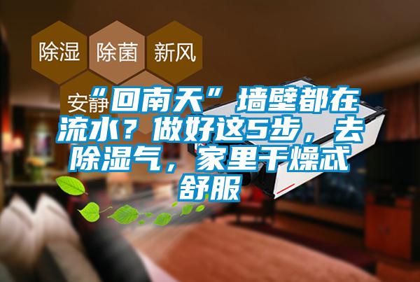 “回南天”墻壁都在流水？做好這5步，去除濕氣，家里干燥忒舒服