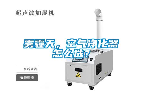 霧霾天，空氣凈化器怎么選？
