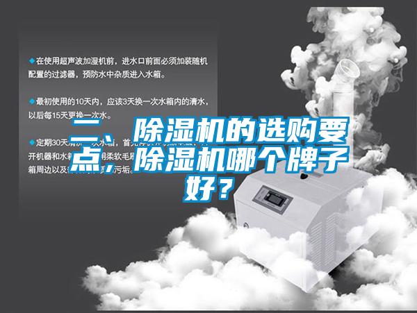 二、除濕機的選購要點，除濕機哪個牌子好？