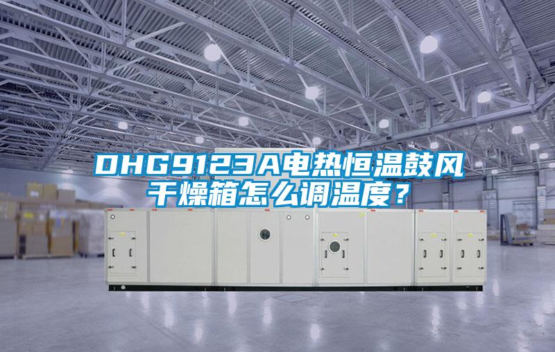 DHG9123A電熱恒溫鼓風干燥箱怎么調溫度？