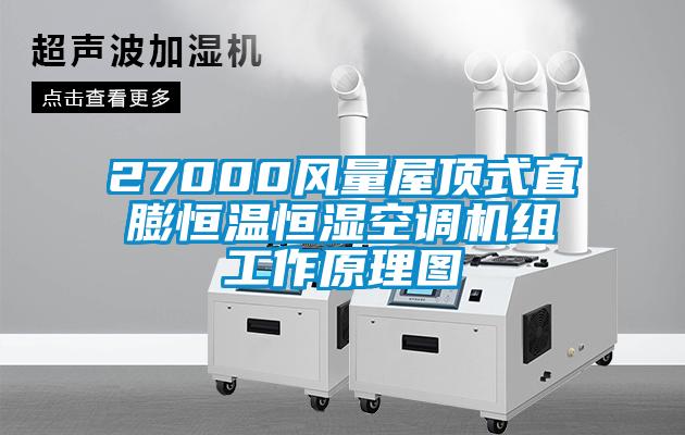 27000風量屋頂式直膨恒溫恒濕空調機組工作原理圖