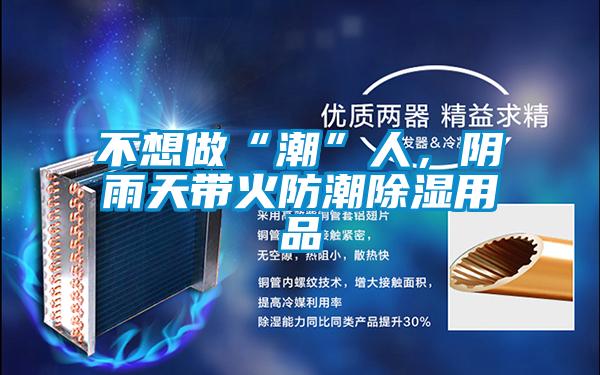 不想做“潮”人，陰雨天帶火防潮除濕用品