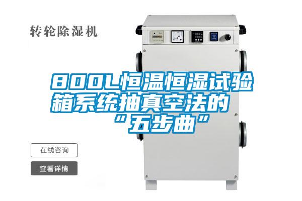800L恒溫恒濕試驗箱系統抽真空法的“五步曲”