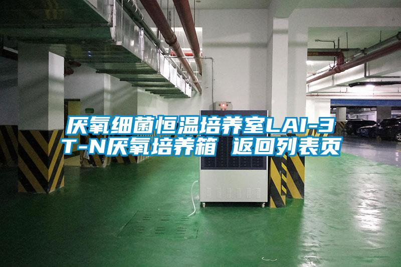 厭氧細菌恒溫培養室LAI-3T-N厭氧培養箱 返回列表頁