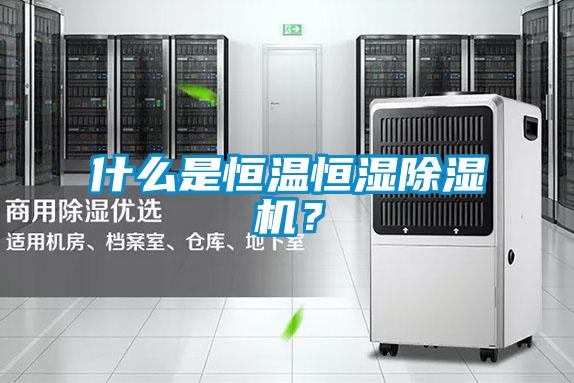 什么是恒溫恒濕除濕機？